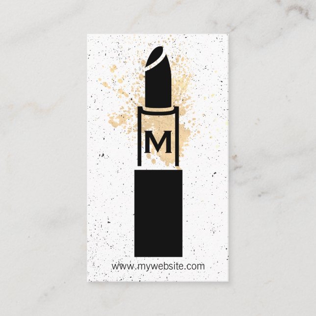 Carte De Visite Monogramme / maquillage (Devant)
