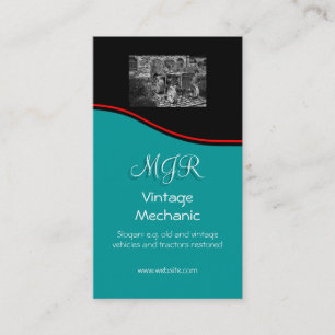 Carte De Visite Monogramme, Mécanique du véhicule Vintage, crosse