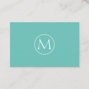 Carte De Visite Monogramme minimal Visitenkarte