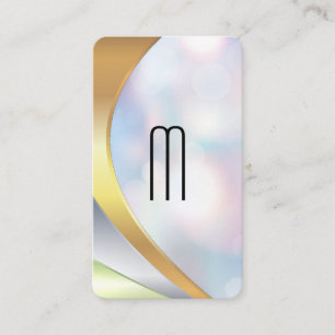 Carte De Visite Monogramme minimaliste moderne Boke