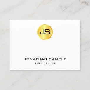 Carte De Visite Monogramme moderne élégant professionnel tendance