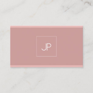 Carte De Visite Monogramme Moderne Élégant Simple Professionnel Pl