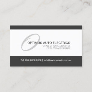 Carte De Visite Monogramme moderne et élégant