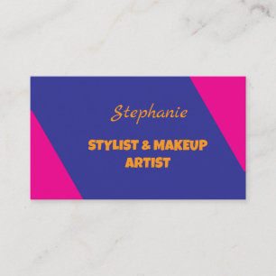 Carte De Visite Monogramme moderne rose