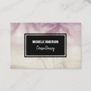 Carte De Visite Monogramme noir de photo