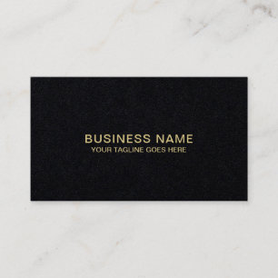 Carte De Visite Monogramme Noir Or Luxe Chic Élégant Moderne