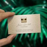 Monogramme Or de luxe Cosmetologue maquillage Arti