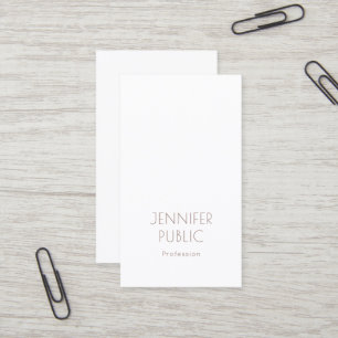 Carte De Visite Monogramme Professionnel Design Élégant Moderne Si