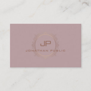 Carte De Visite Monogramme professionnel élégant et moderne