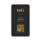 Monogramme professionnel noir élégant moderne