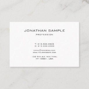 Carte De Visite Monogramme professionnel Propre Design gracieux Pl