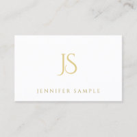 Monogramme professionnel simple moderne d'or