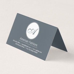 Carte De Visite Monogramme   Script