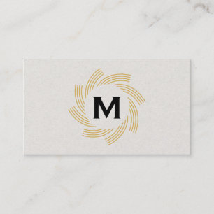 Carte De Visite Monogramme   Spirale 2