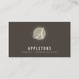 CARTE DE VISITE :: monogramme spot1 6L
