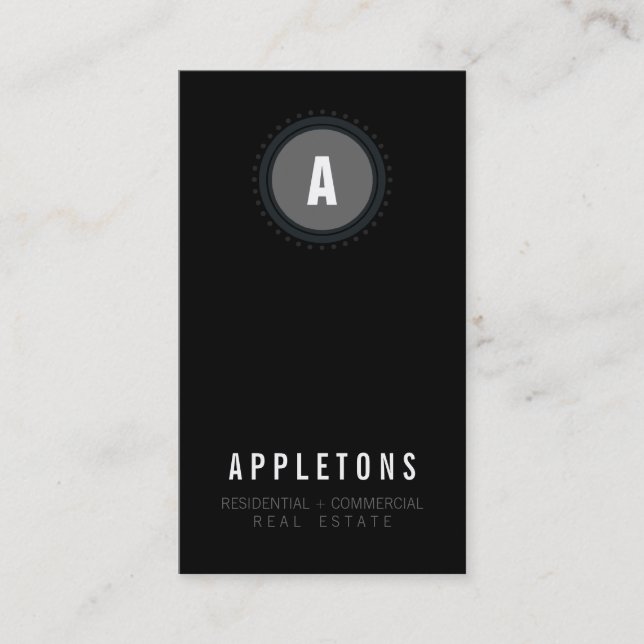 CARTE DE VISITE :: monogramme spot2 8P (Devant)