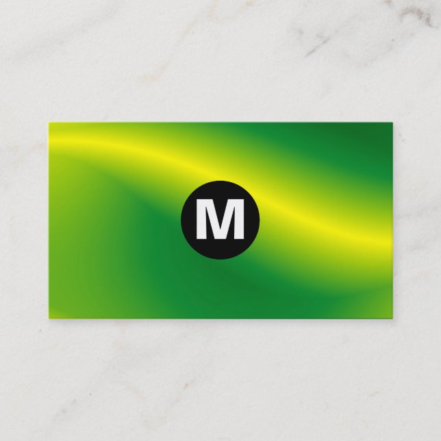 Carte De Visite Monographie centrale - Vague verte (Devant)