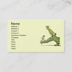 Carte de visite Monster Vert