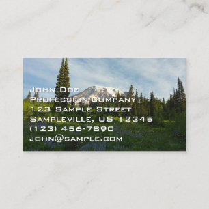Carte De Visite Mont Rainier Lumière du matin