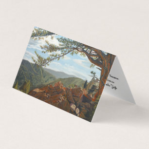 Carte De Visite Montagne panoramique de Lookout Mountain Paysage p