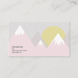 Carte De Visite Montagnes roses
