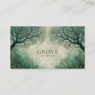 Carte De Visite Moody Winter Forest Romance gothique