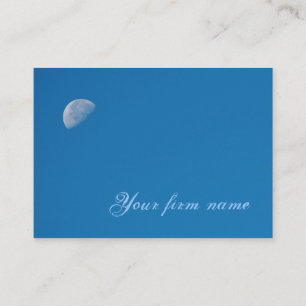 Carte de visite Moon Blue Sky