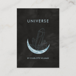 Carte De Visite Moon Crystal Energy Healer Business Card