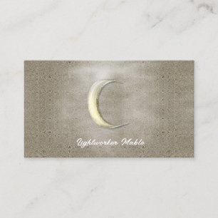 Carte De Visite Moon, Reiki, Spiritual, Watercolor Business Cards
