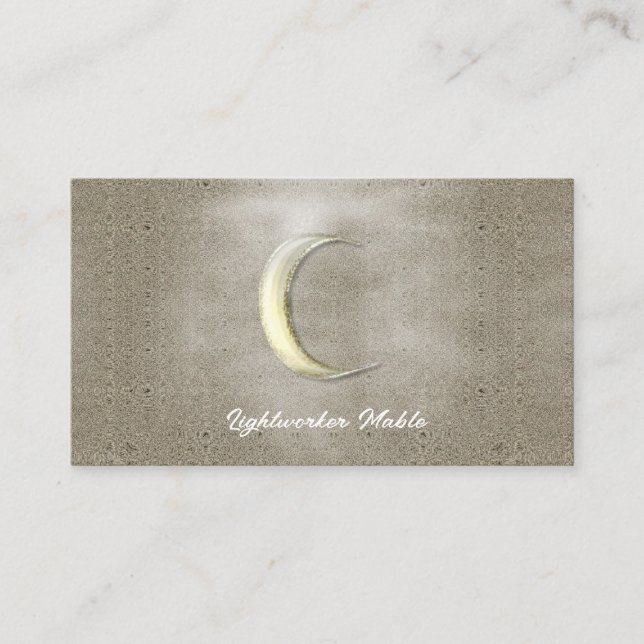 Carte De Visite Moon, Reiki, Spiritual, Watercolor Business Cards (Devant)