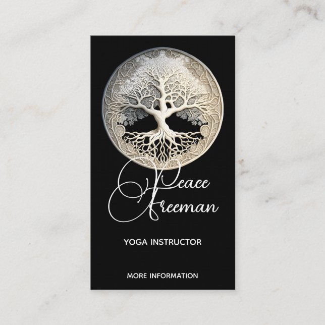 Carte De Visite Moonlight Remembered | Arbre de Vie (Devant)