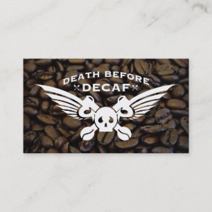 Carte De Visite mort avant café beiche