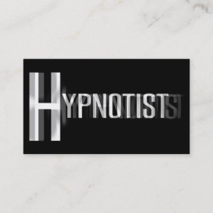Carte de visite Mot flou Hypnotist