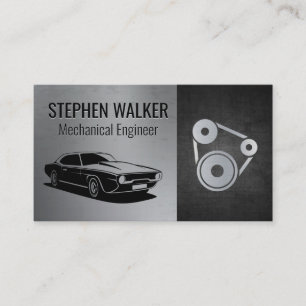 Carte De Visite Moteur de voiture Piston   Magasin automatique   S