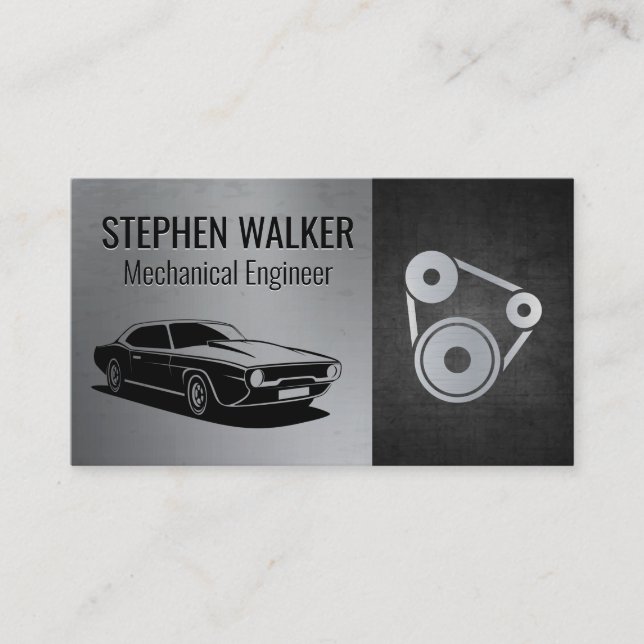 Carte De Visite Moteur de voiture Piston | Magasin automatique | S (Devant)