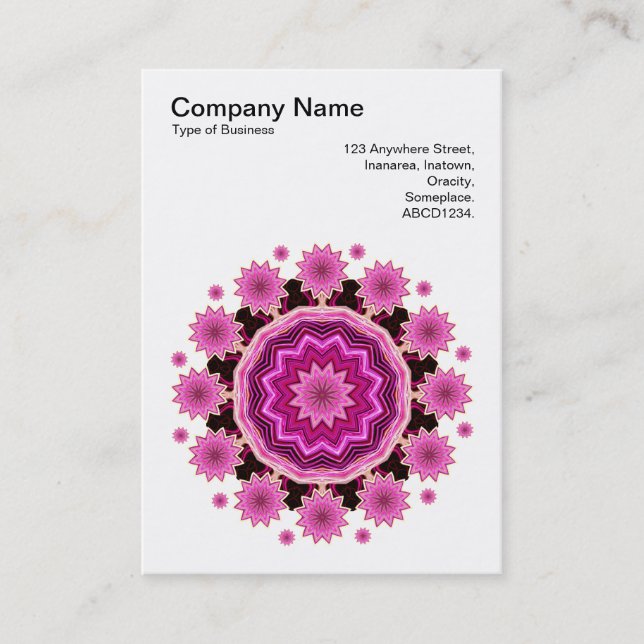 Carte De Visite Motif 024 de mandala (Devant)