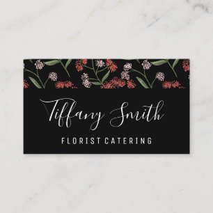 Carte De Visite Motif à fleurs texturé