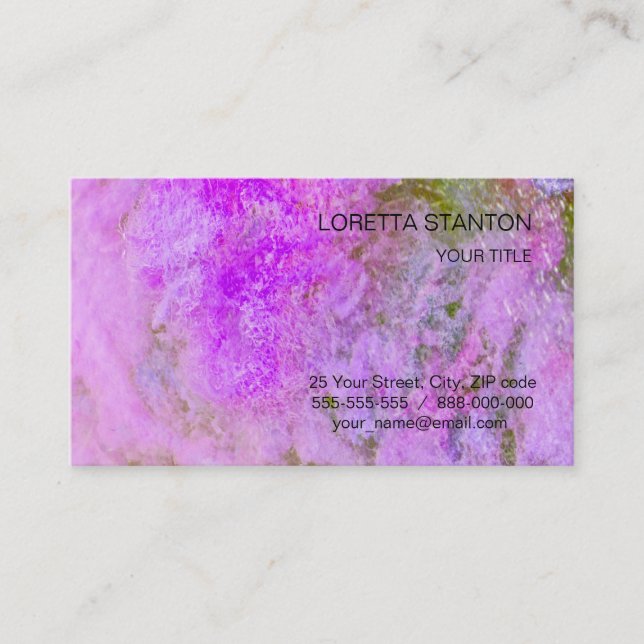 Carte De Visite motif Abstrait (Devant)