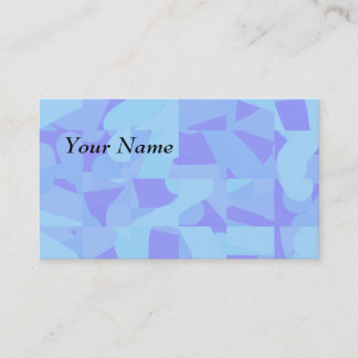 Carte De Visite Motif abstrait bleu-clair