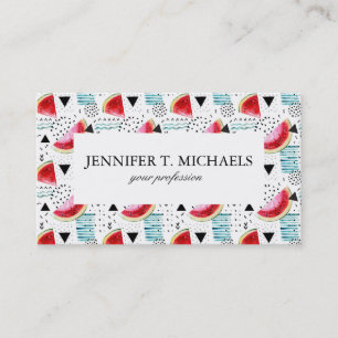 Carte De Visite Motif Abstrait de Watermelon