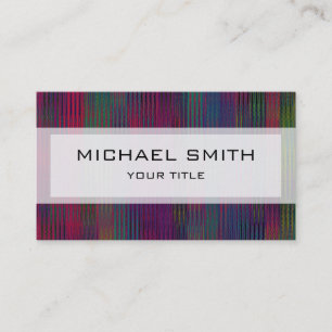 Carte De Visite Motif Abstrait Mosaic Stripes #4