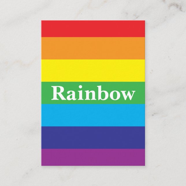 Carte De Visite Motif arc-en-ciel Lgbt (Devant)