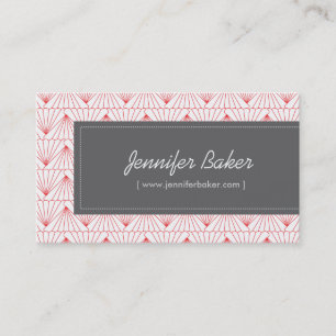 Carte De Visite Motif Art Déco vintage - Boulangerie, Bonbons, Sty