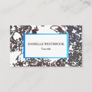 Carte De Visite Motif blanc gris Abstrait