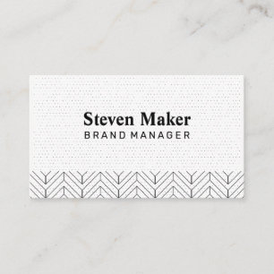 Carte De Visite Motif Boho   Bloc couleur