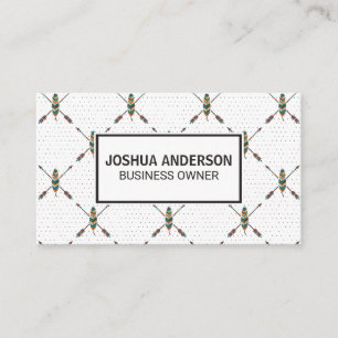 Carte De Visite Motif   Boho Stylish