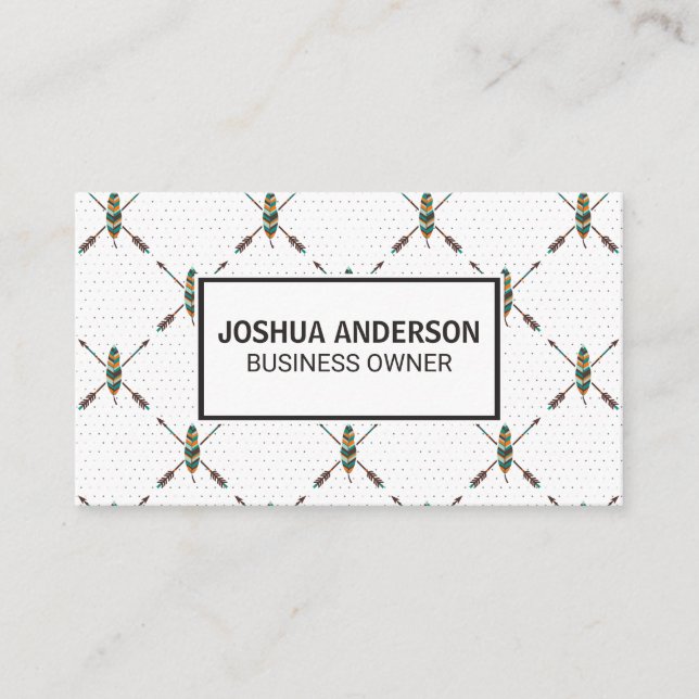 Carte De Visite Motif | Boho Stylish (Devant)