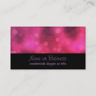 Carte De Visite Motif Bokeh rose et violet