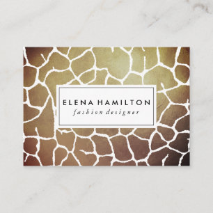 Carte De Visite Motif Brown Luxe