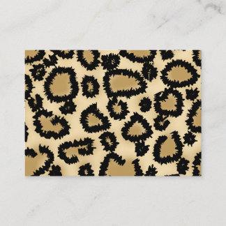 Carte De Visite Motif, brun et noir d'empreinte de léopard